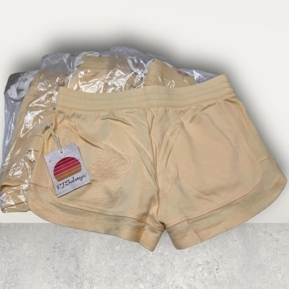 PJ Salvage Everyday Fade Away Lounge Pajama Shorts Sunshine XS - Picture 6 of 8